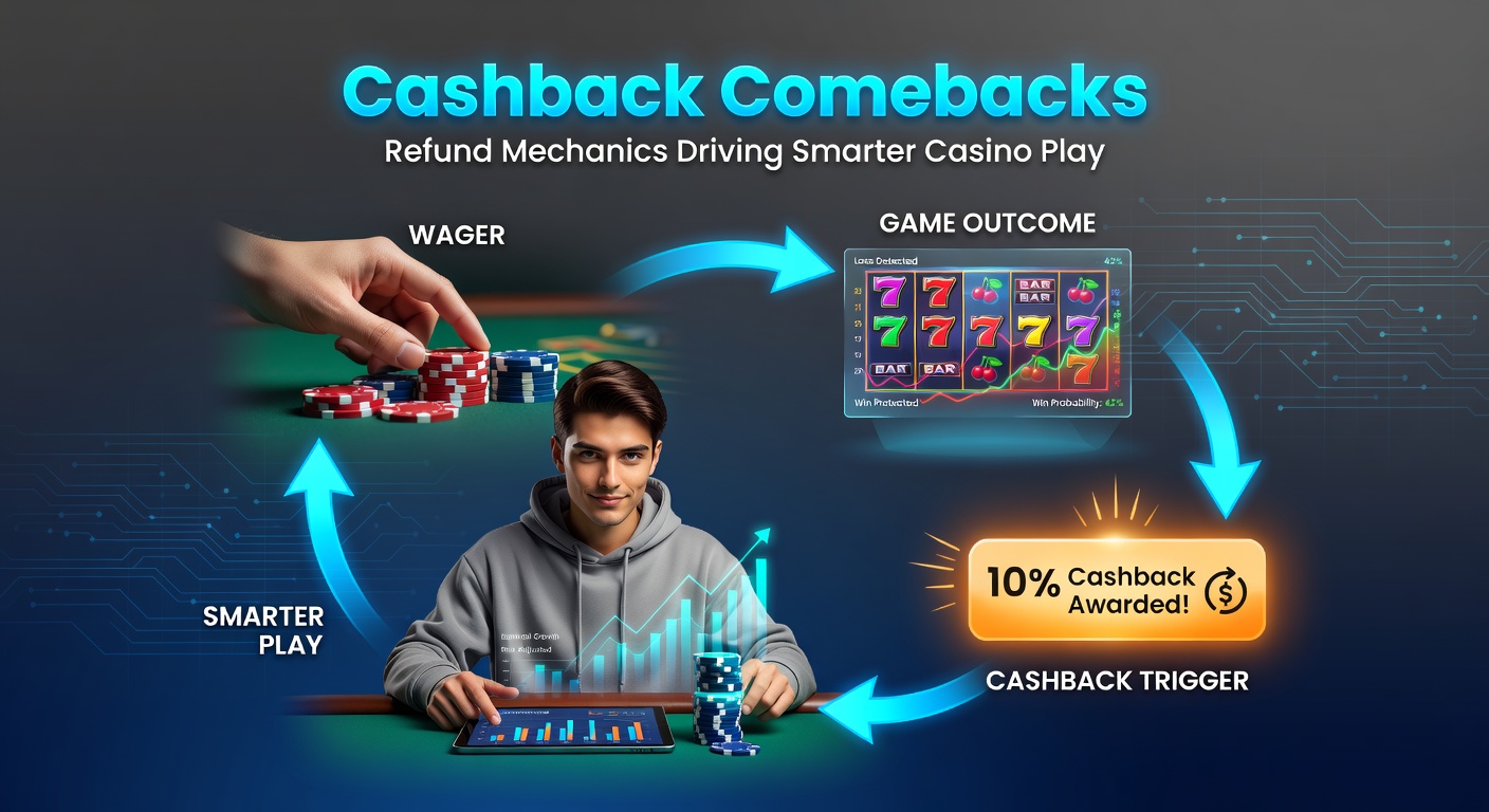 Detaillierte Infografik zu Cashback-Berechnung mit Formeln, Beispielen und VIP-Stufen in Online-Casinos