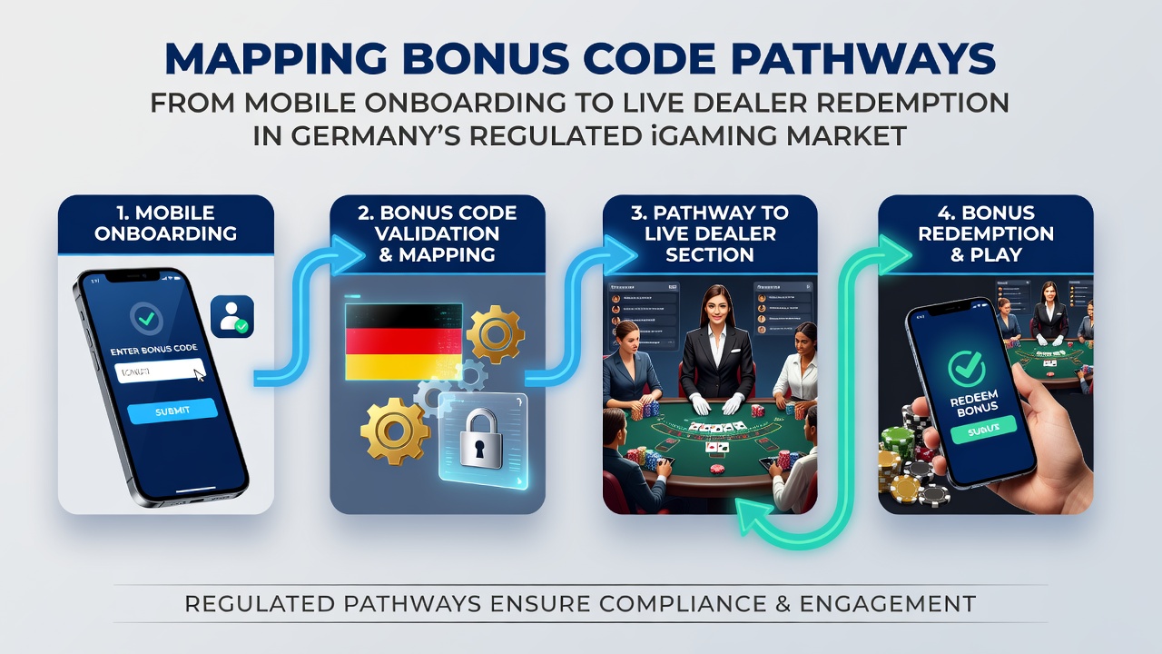 Live-Dealer-Tisch mit Bonus-Code-Einlösung in einer deutschen Casino-App