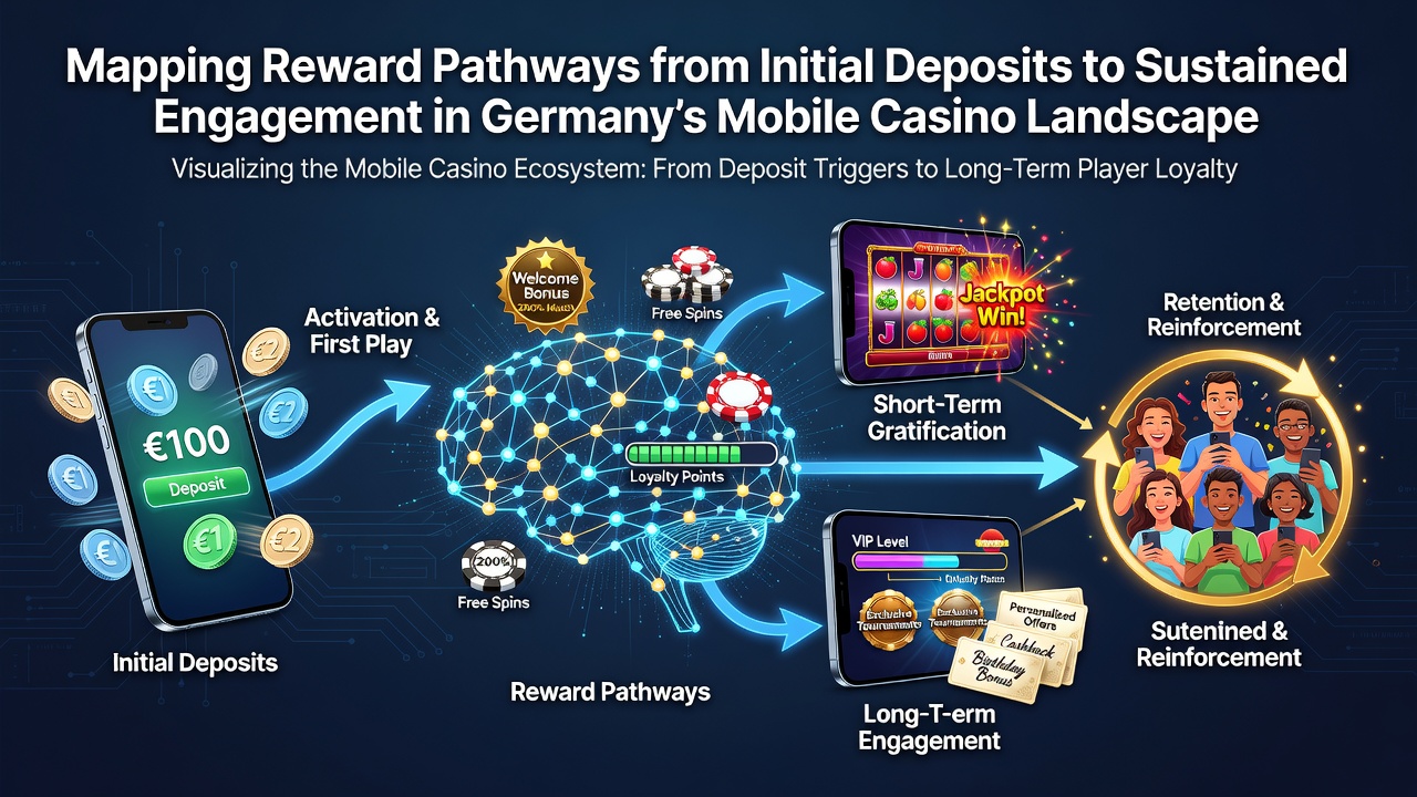 Übersicht über Belohnungspfade in deutschen Mobile-Casinos mit Fokus auf Einzahlungen und Nutzerbindung