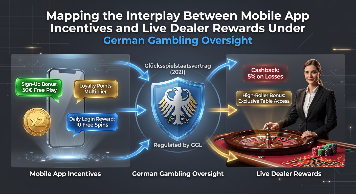 Darstellung der Verknüpfung von mobilen Casino-Anreizen mit Live-Dealer-Tischen in regulierten deutschen Apps